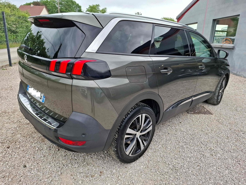 PEUGEOT 5008 1.5 BLUE HDI 130 ALLURE BUSINESS EAT8 7 PLACES GRIS AU GARAGE AUTOMOBILES DU CHATEAU A PIERRE DE BRESSE